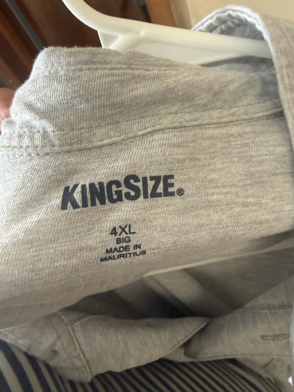 KingSize Men's Light Gray Polo Shirt - 4XL